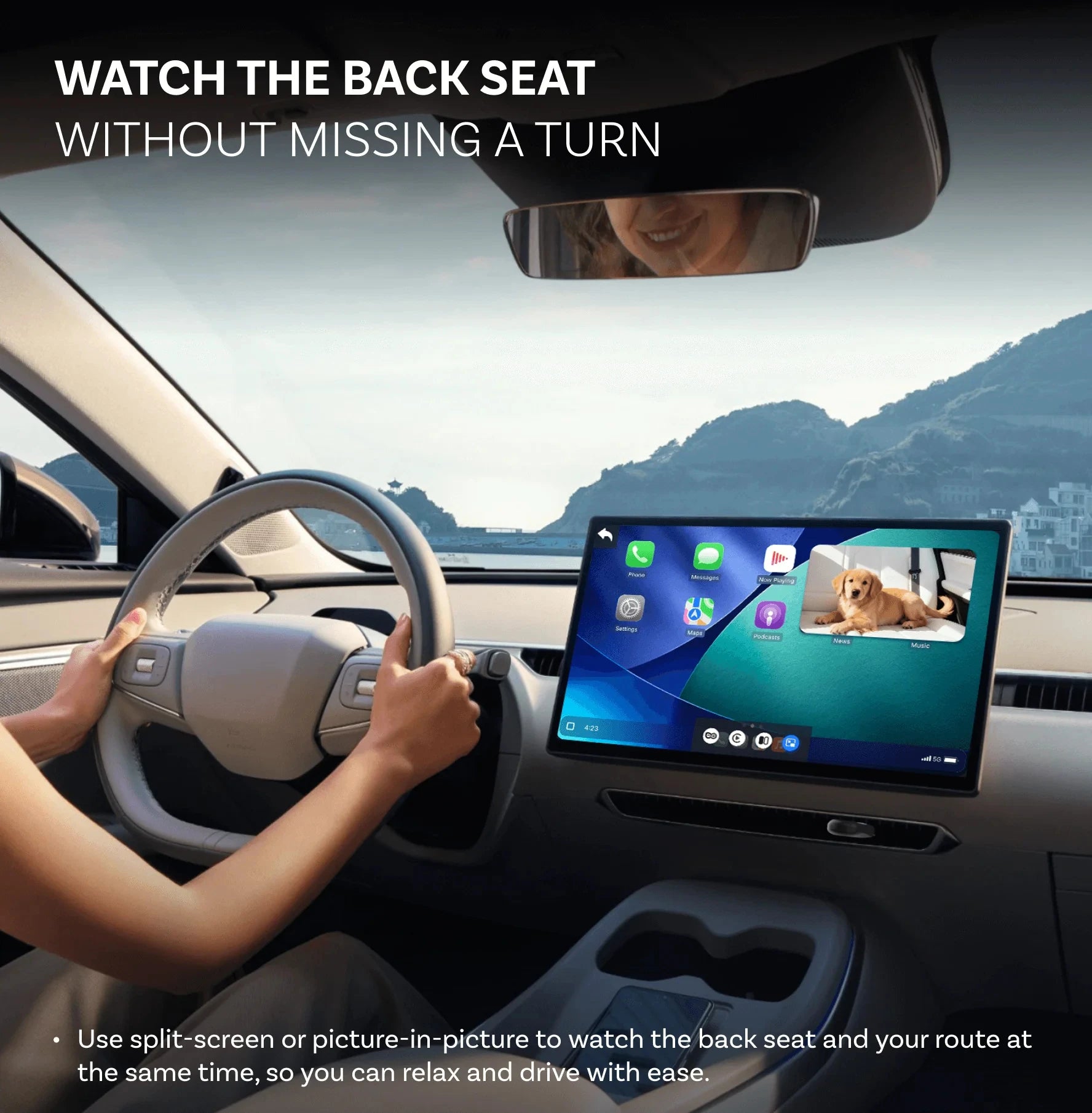 OTTOCAST Cabin Care 2‑in‑1 Wireless CarPlay + Camera
