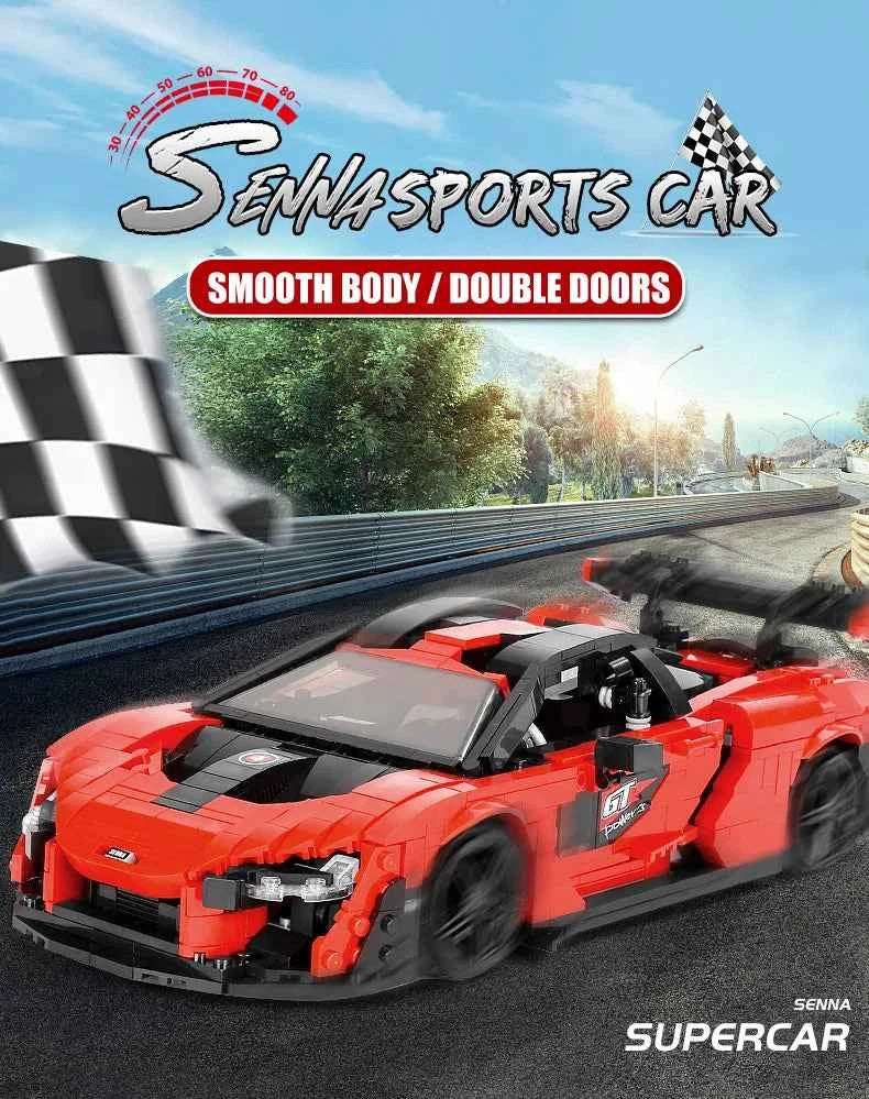 Mould King 10007 Red Sport Racing Car - Limetastore