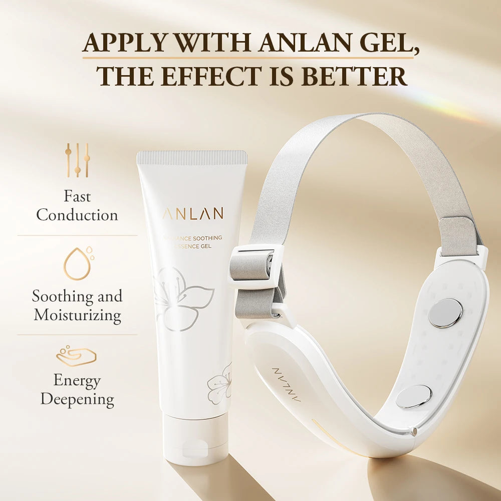 ANLAN V‑Face Lifting Device | 4‑Pole EMS, Red/Blue Light, Heat, Slimming