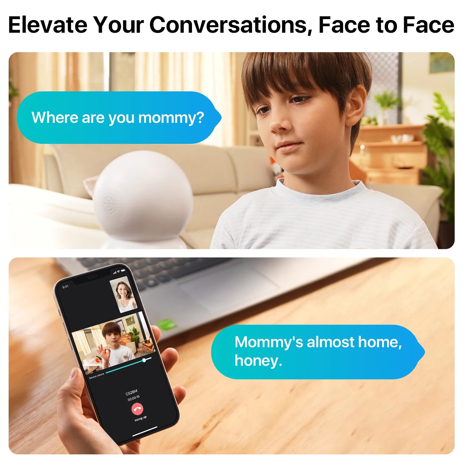 ZOSI 360° PTZ Smart Home Security Camera – Auto‑Tracking Indoor WiFi Baby & Pet Monitor with AI Detection & HD Night Vision