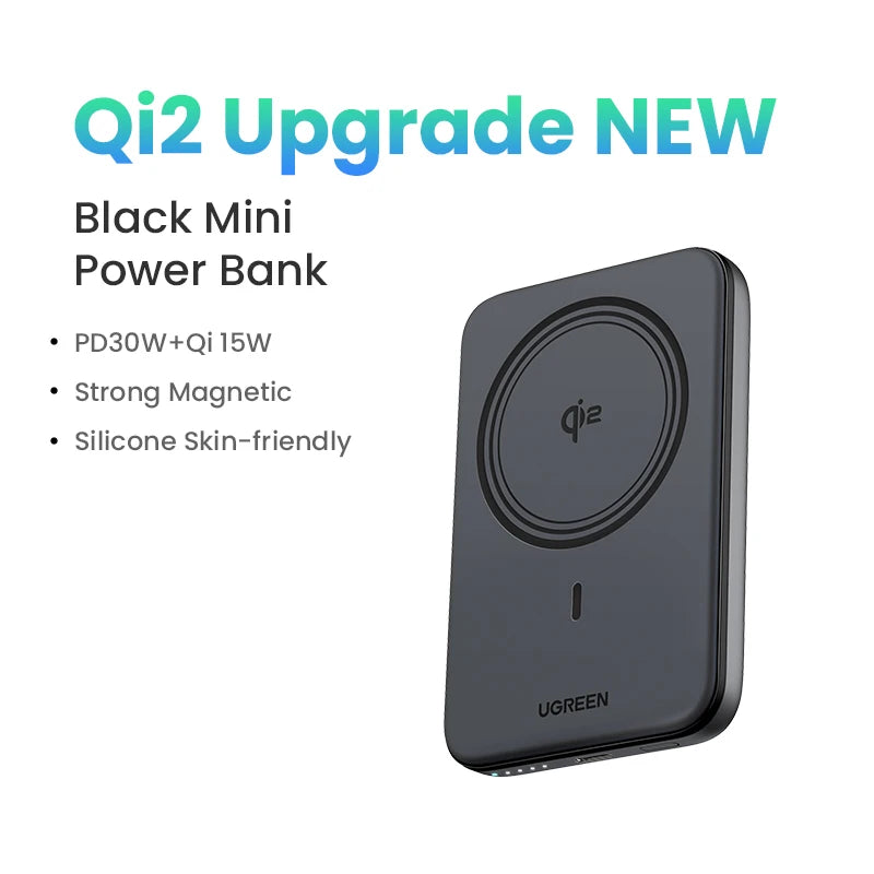 UGREEN PD20W Magnetic Power Bank – 10000mAh Portable Wireless Fast Charging External Battery