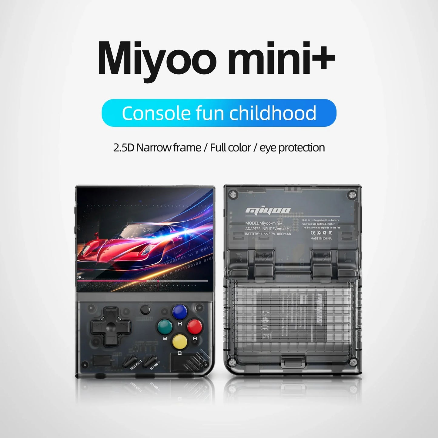 AMPOWN Miyoo Mini Plus Consoles Handheld Game Players 3.5'' IPS Portable Retro Video Game Linux System 3000mAh Wireless Emulator - Limetastore