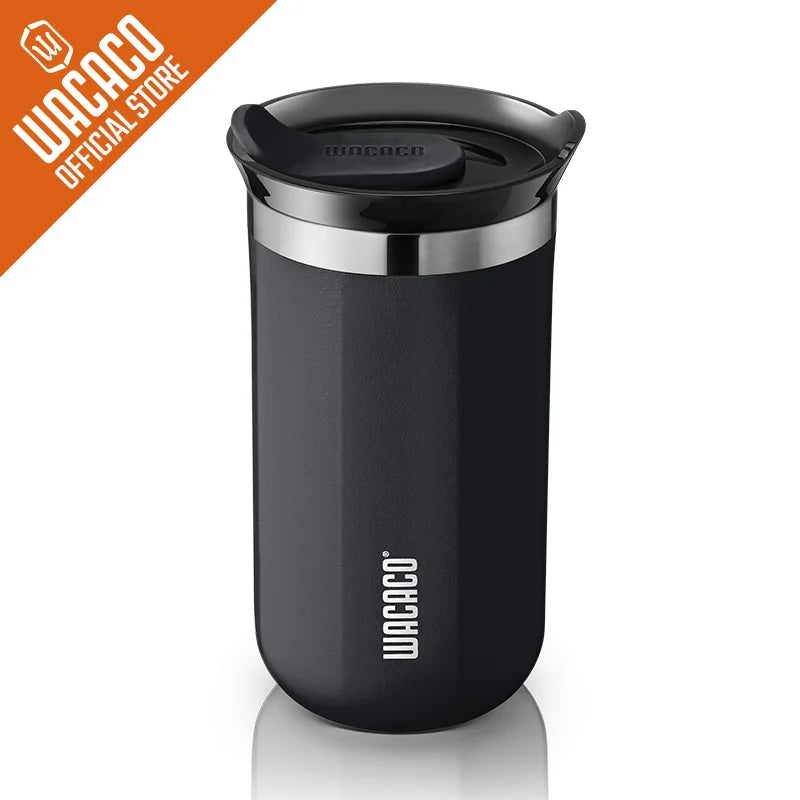 Wacaco Octaroma Vacuum Insulated Coffee Mug – Double-Wall Stainless Steel Travel Tumbler with Leak-Proof Lid, 6oz / 10oz / 15oz Thermal Cup