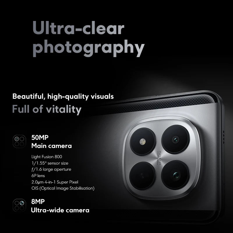 【World Premiere】POCO M8 Pro 5G Smartphone Global Version Snapdragon® 7s Gen 4 Octa core 6500mAh battery 100W HyperCharge  6.83" CrystalRes 1.5K AMOLED display 50MP Camera NFC - Limetastore