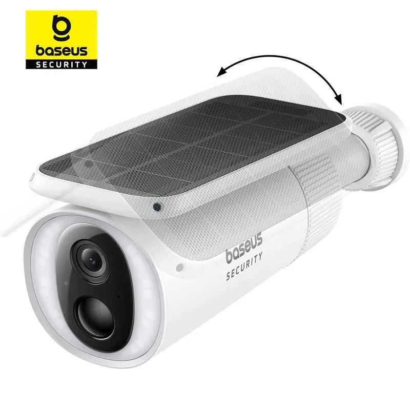 Baseus Security S1 Outdoor Camera Solar Wireless Wifi Solocam Forever Power with Sunlight-Tracking System 2K Clarity 145° FOV - Limetastore