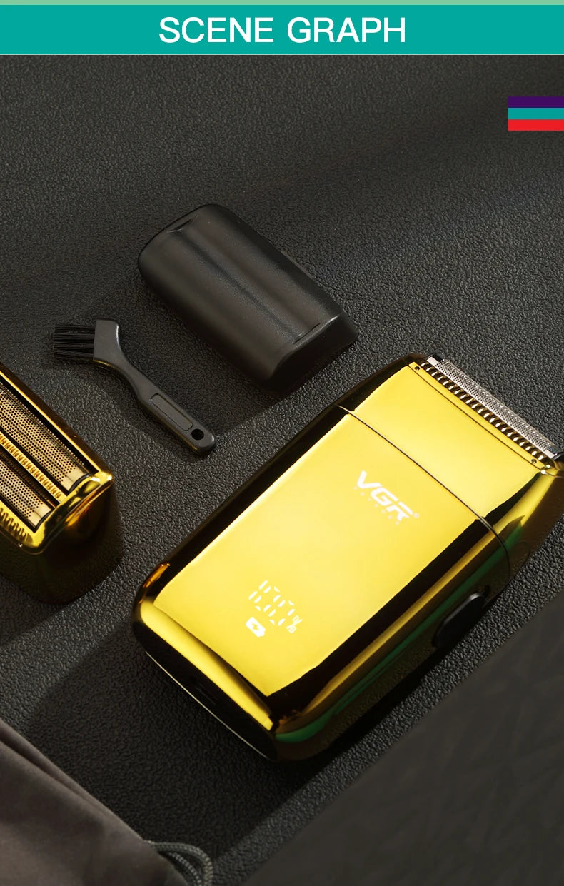 VGR Shaver Electric Shaver Beard Trimmer Beard Shaver Professional Electric Razor Men Beard Cutting Machine Rechargeable V-399