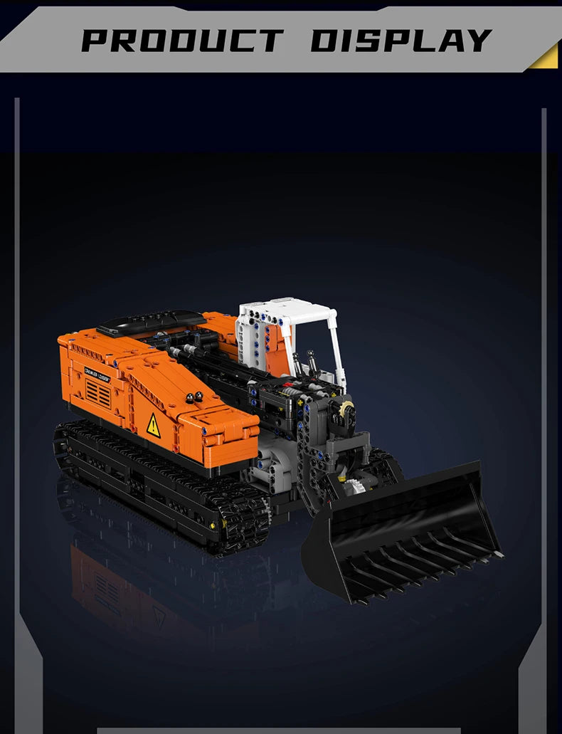 Mould King 17054 Motorized Gopher Loader Building Set | RC Technical Compact Track Loader Model - Limetastore