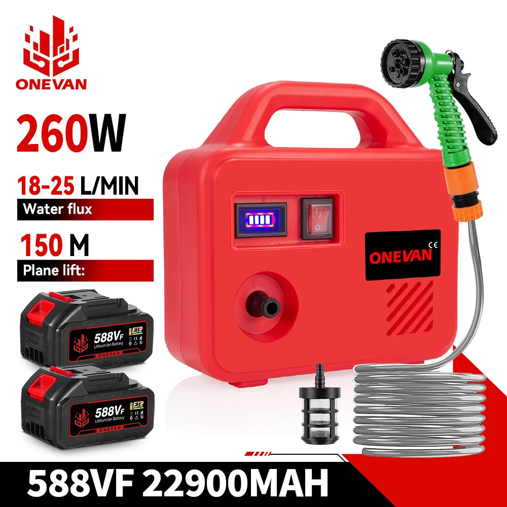 ONEVAN 260W Electric Water Pump | 150m Cordless Pumping Machine