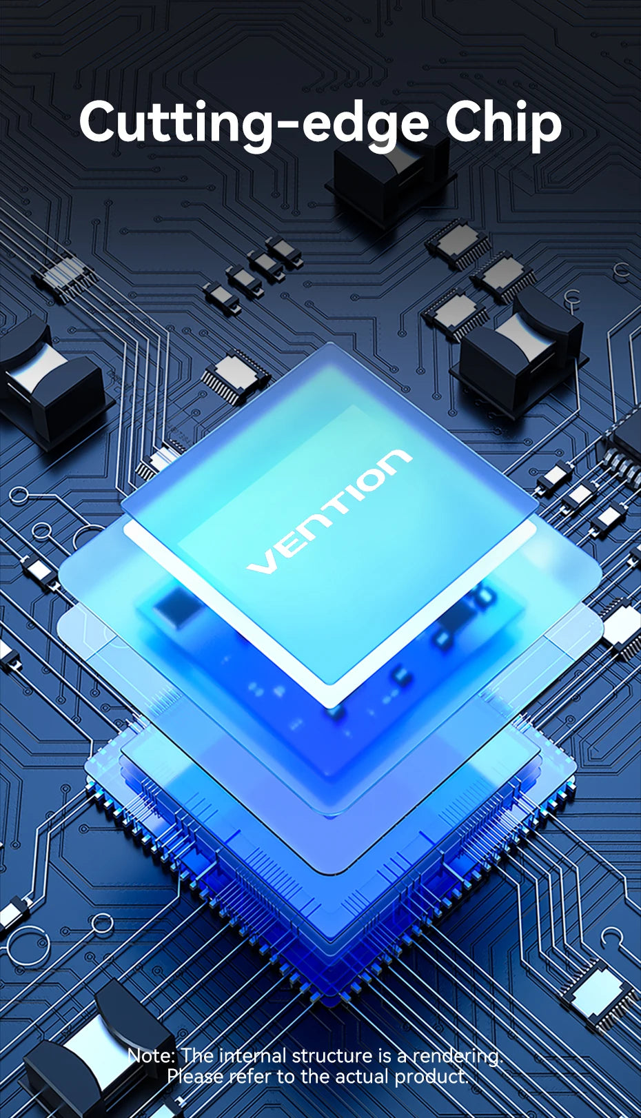 Vention USB‑C 10‑in‑1 Hub | HDMI + DP 4K60Hz, RJ45, PD 100W, USB 3.0 Docking Station