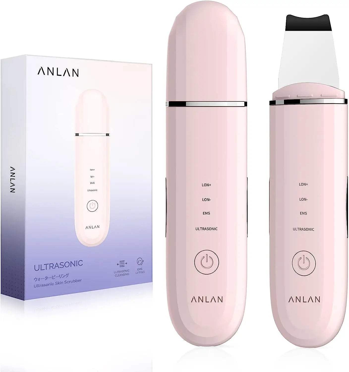 ANLAN Ultrasonic Skin Scrubber | EMS Lifting, Deep Cleansing, Ultrasonic Peeling