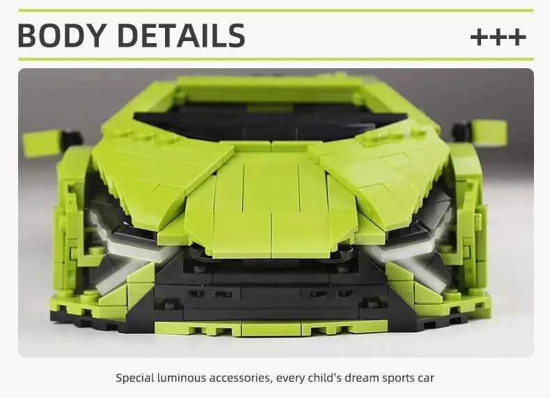 Mould King 10011 Technical Sian Sport Racing Car Building Blocks — DIY Assembly Gift - Limetastore