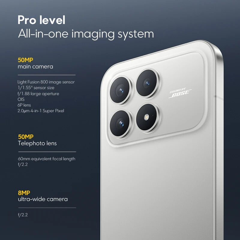 POCO F8 Pro 5G Global Version Smartphone Snapdragon® 8 Elite 6.59" 120Hz AMOLED Display 6210mAh  50MP Camera 100W Charge NFC - Limetastore