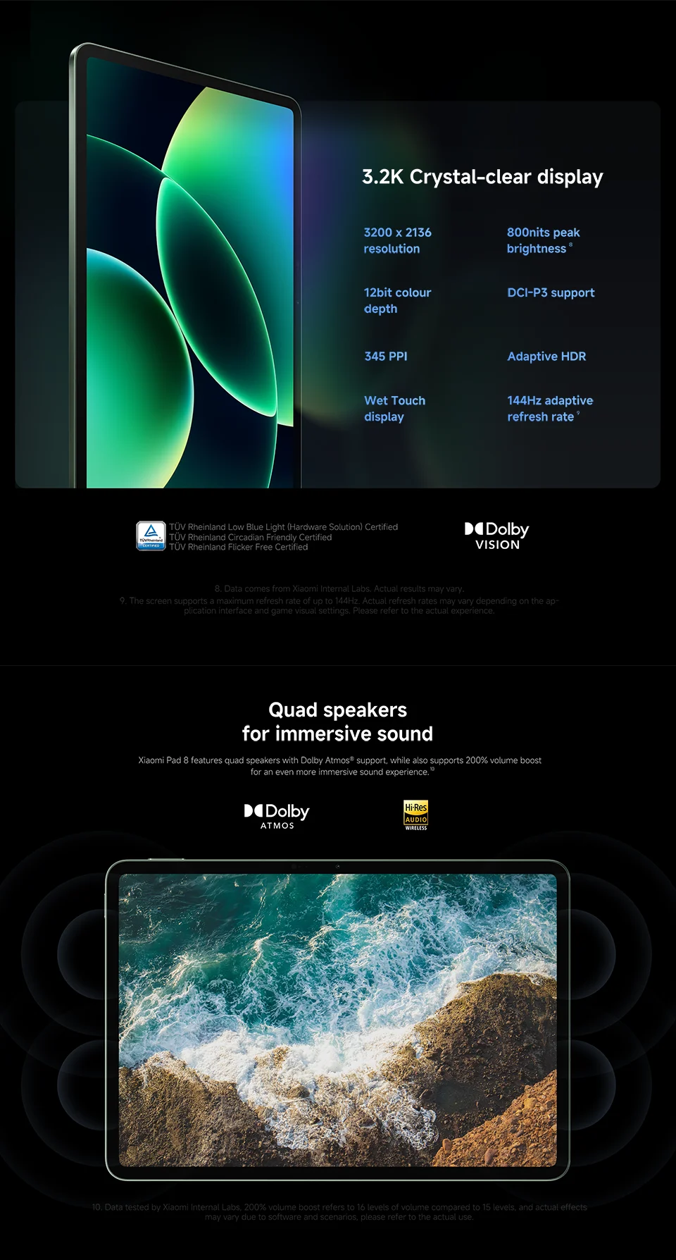 FR Warehouse Global Version Xiaomi Pad 8 Global Version 11.2" 144Hz display Snapdragon® 8s Gen 4 Mi tablet 13MP Camera 9200mAh 45W turbo charging - Limetastore