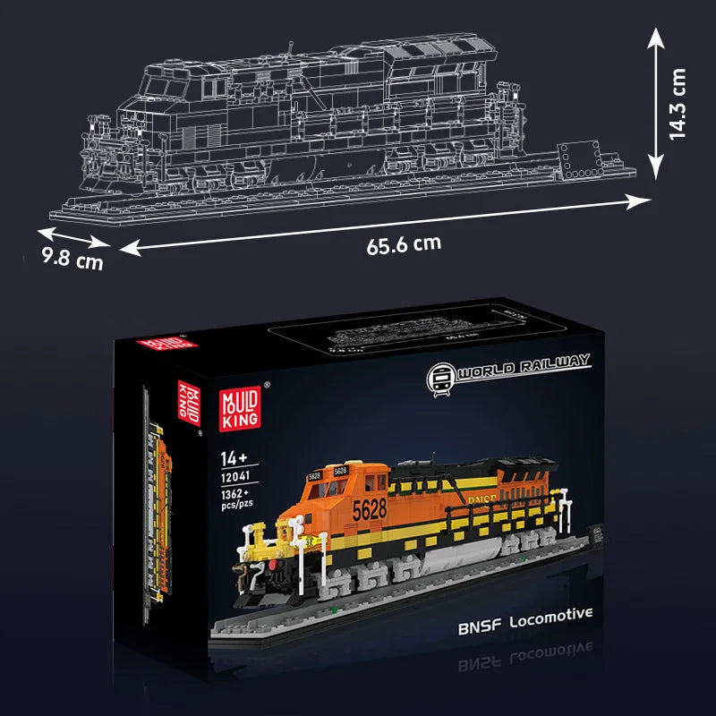 Mould King 12041 Northern Locomotive RC Train Set | Motorized Technical Steam Engine Building Blocks - Limetastore