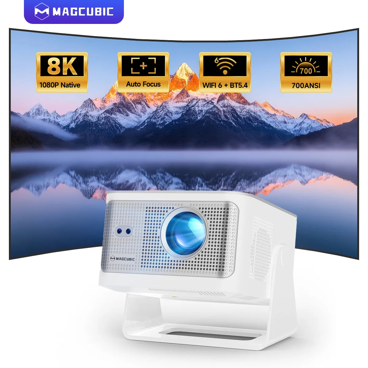 Pametni projektor Magcubic HY350 Max | 900 ANSI 1080P | Android 14 in podpora za 8K