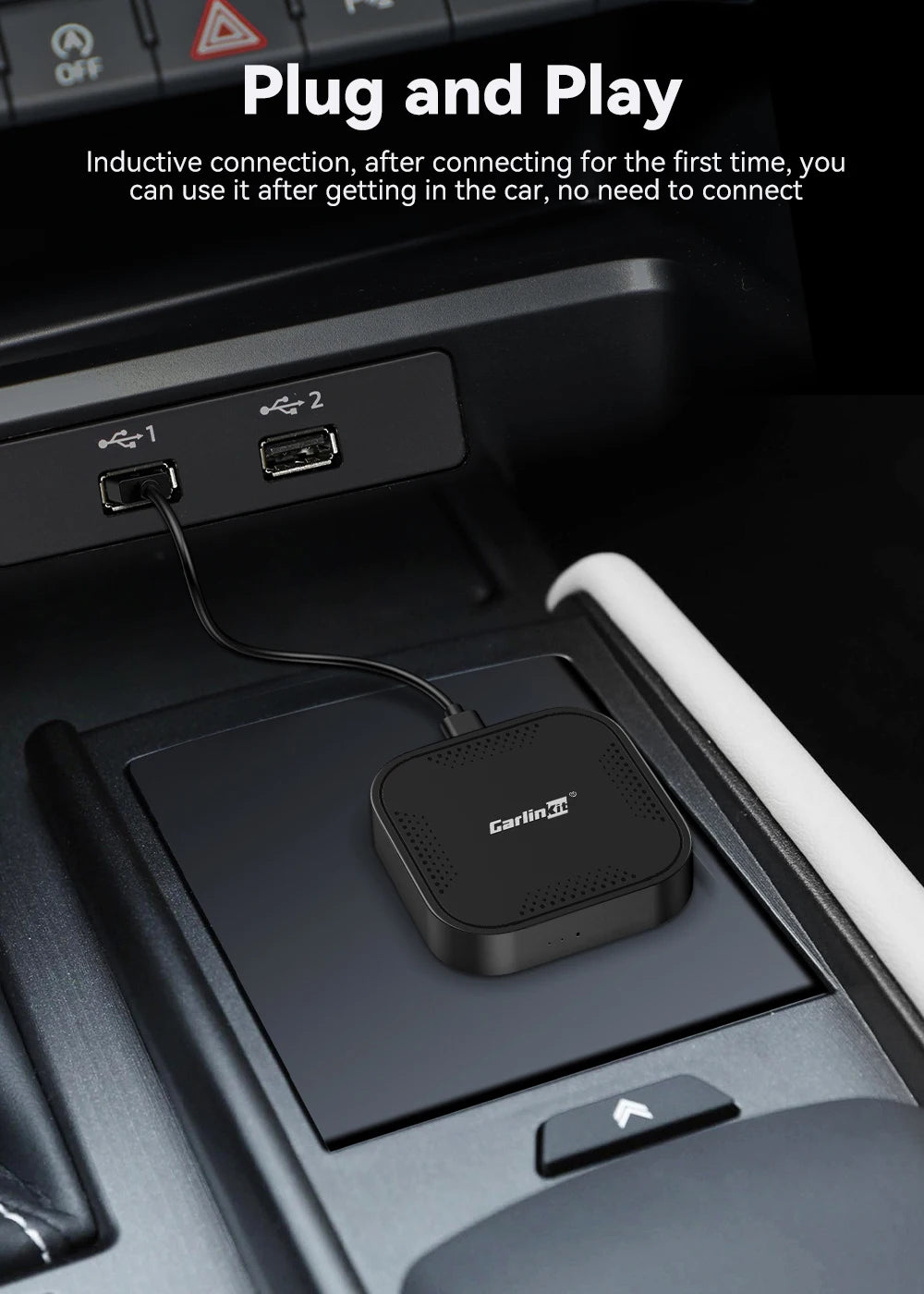 CarlinKit Ultra2 Android 15 8+128GB Wireless CarPlay AI Box