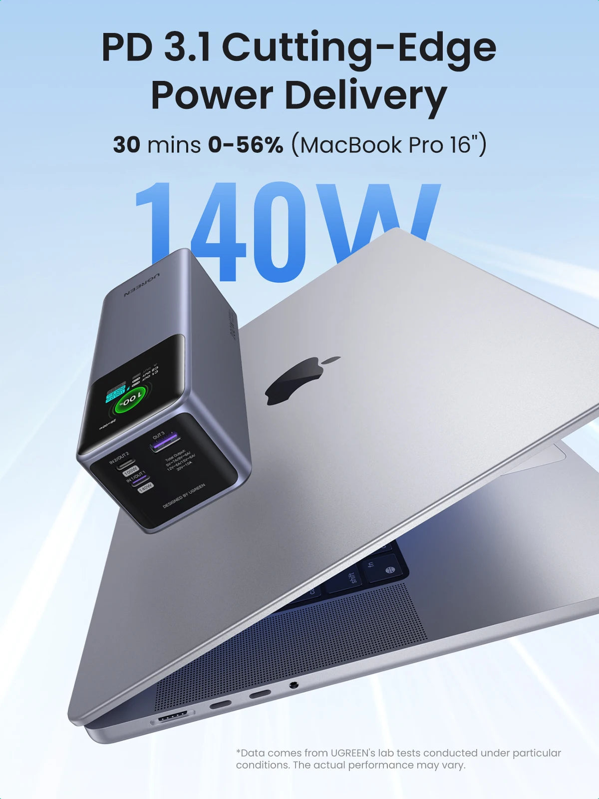 UGREEN Nexode 200W 25000mAh Power Bank – PD Fast Charging Portable External Battery