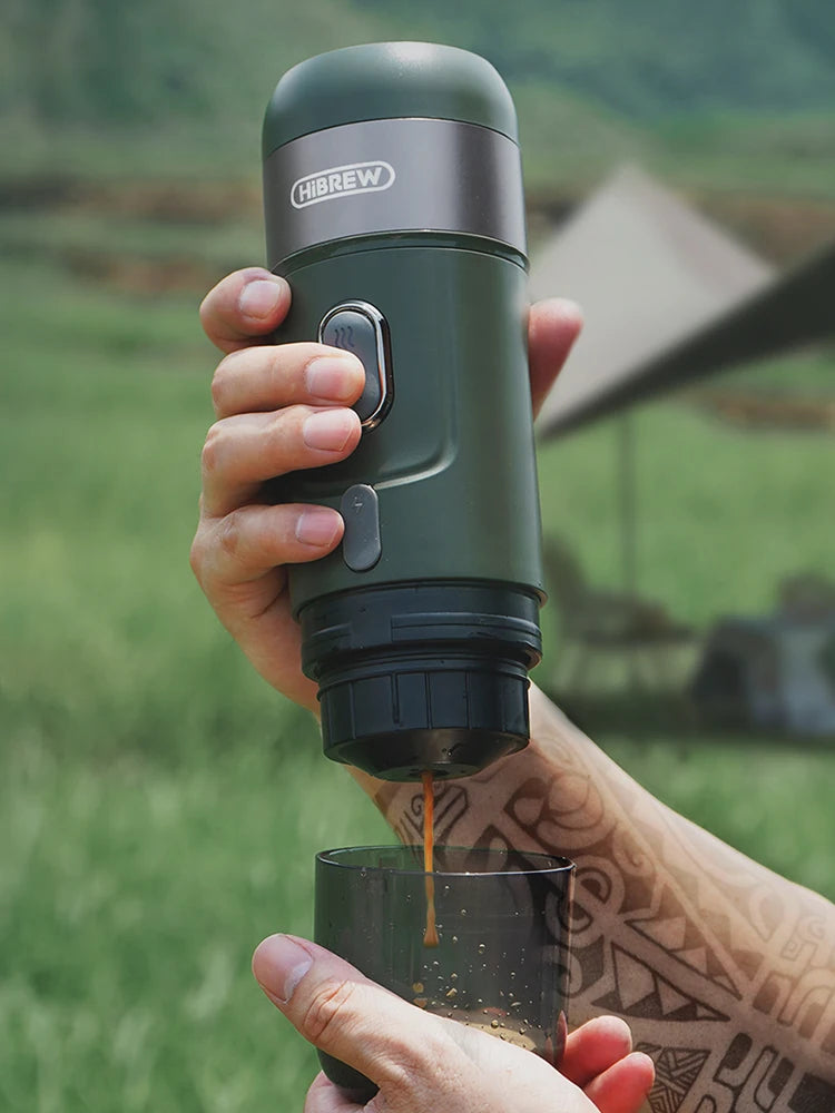 HiBREW brezžični prenosni aparat za espresso – električni potovalni kavni aparat s hitrim segrevanjem
