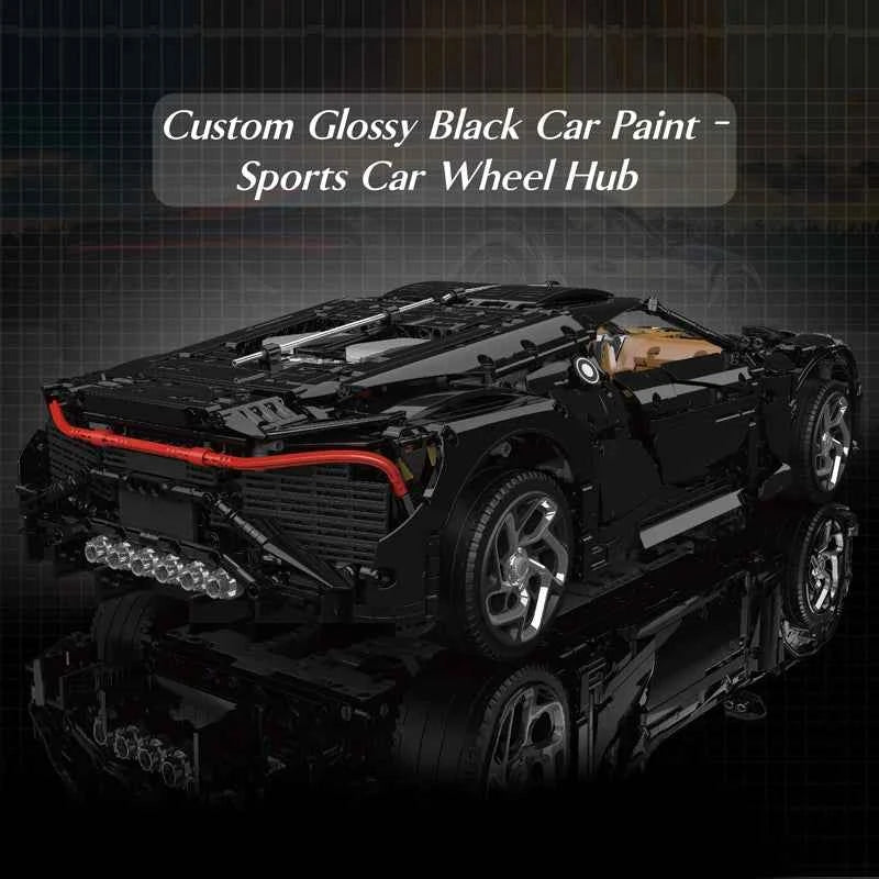 Mould King 13163 La Voiture Noire Remote Control Technical Sport Racing Car — RC Building Block Model - Limetastore