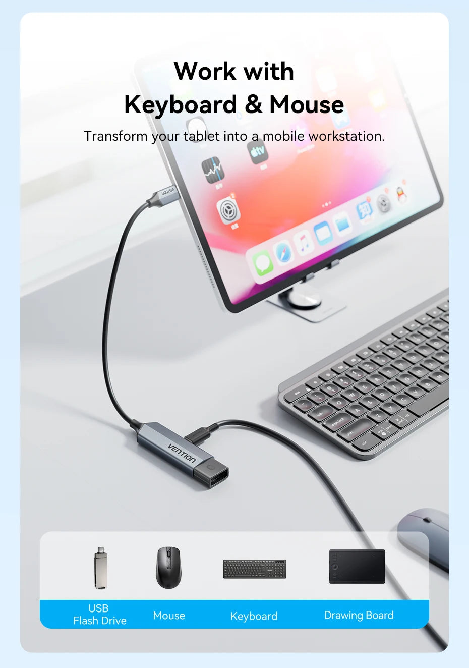 USB 3.2 OTG Adapter – USB‑C to USB‑A, 10Gbps