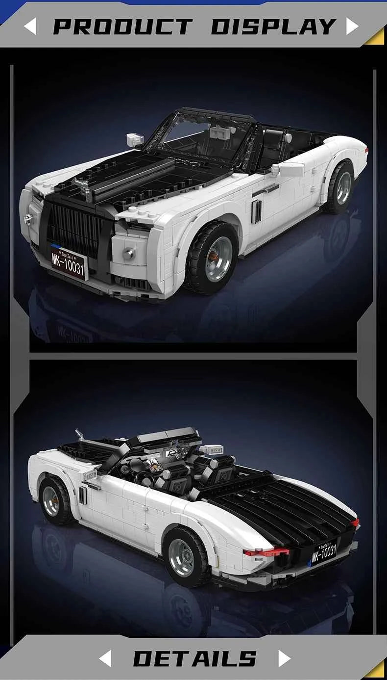 Mould King 10031 Technical Wraith Oldtime Car — Vintage Sport Car Building Block Set - Limetastore