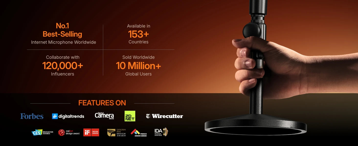 Maono PD200WS – Hybrid Wireless XLR/USB Dynamic Microphone | Podcast, Gaming & Live‑Streaming Mic for Phone, PC & Studio Recording