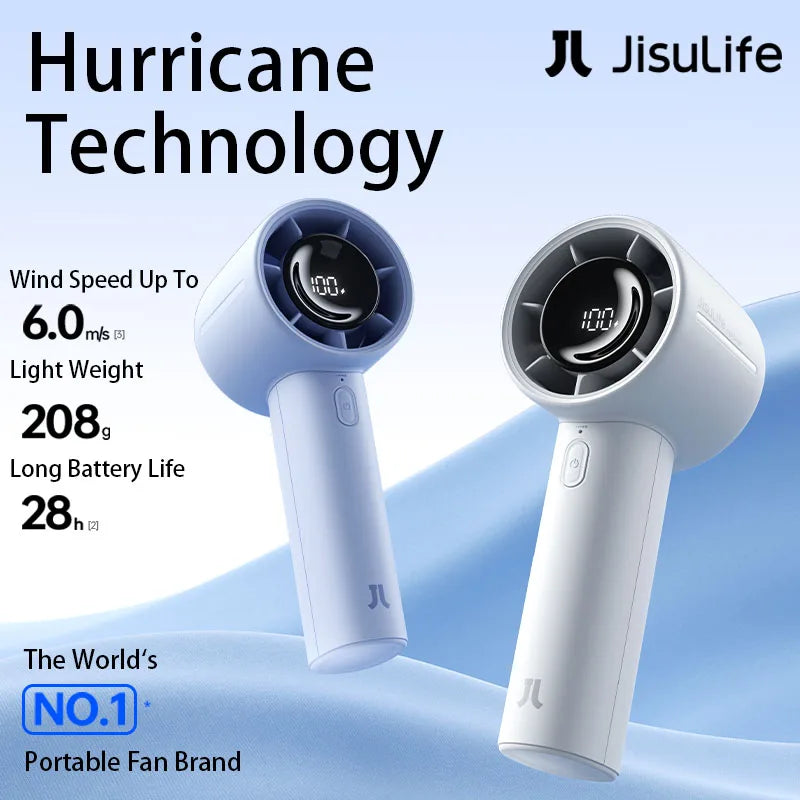 JISULIFE Life10s Smart Handheld Mini Fan – 5000mAh Long-Lasting Battery