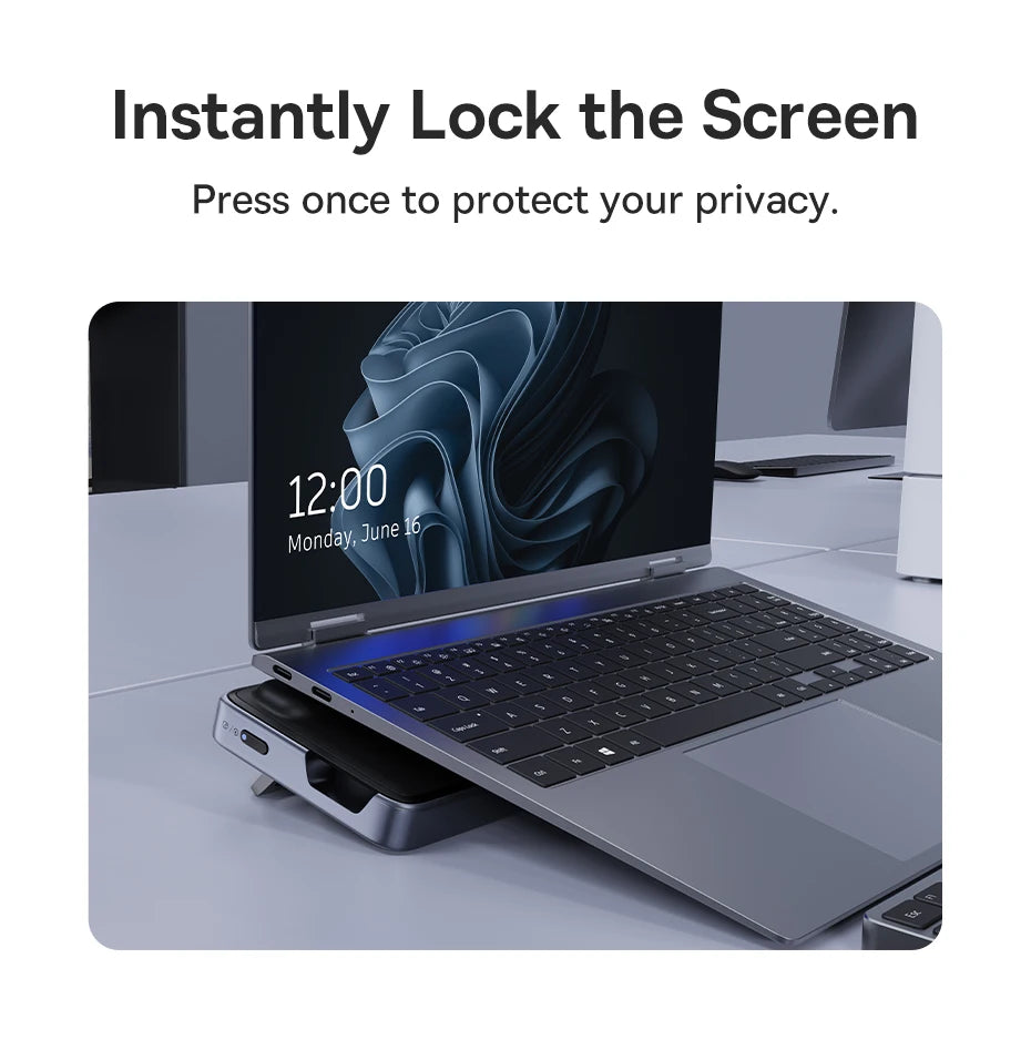 Baseus EH3 12‑in‑1 USB‑C Hub | Triple Display HDMI + DP 4K@60Hz, PD 100W, Laptop Stand Docking Station