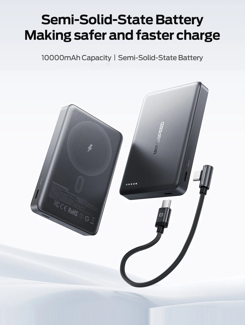 MOVESPEED P07Pro Semi-Solid-State Power Bank 10000mAh MagSafe