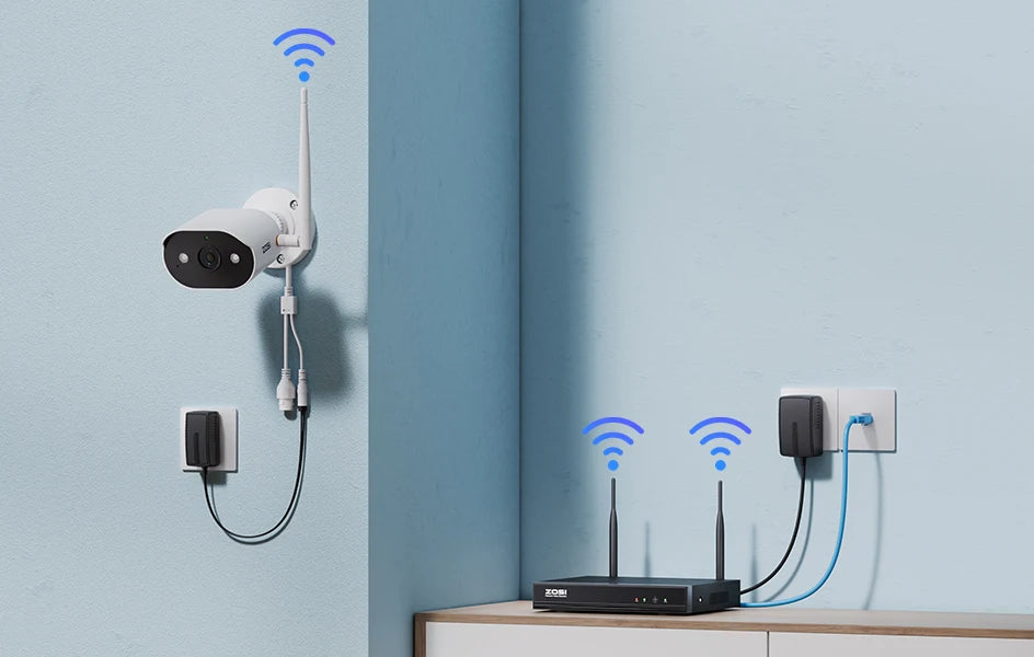 ZOSI 2K Wi‑Fi 6 Security Camera System – 3MP Indoor/Outdoor Wireless IP Cameras with 2‑Way Audio