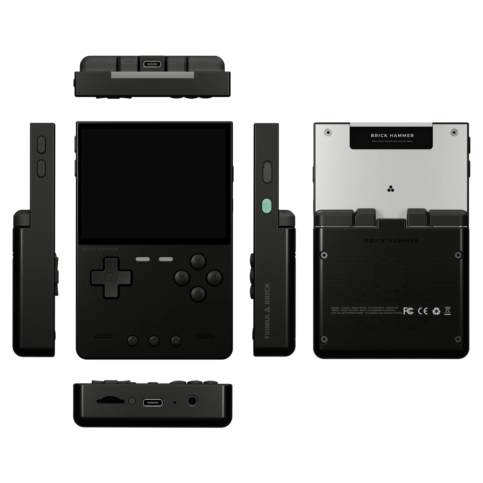 AMPOWN TRIMUI BRICK Metal Retro Games Console Portable Handheld Game Player CNC 3.2 IPS Screen Linux System Video Gaming Device - Limetastore