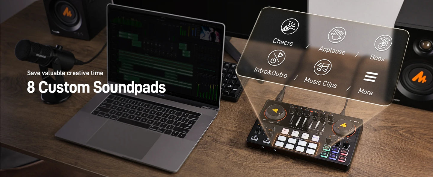 MaonoCaster E2 Gen2 – Dual XLR Podcast Audio Interface & Mixer