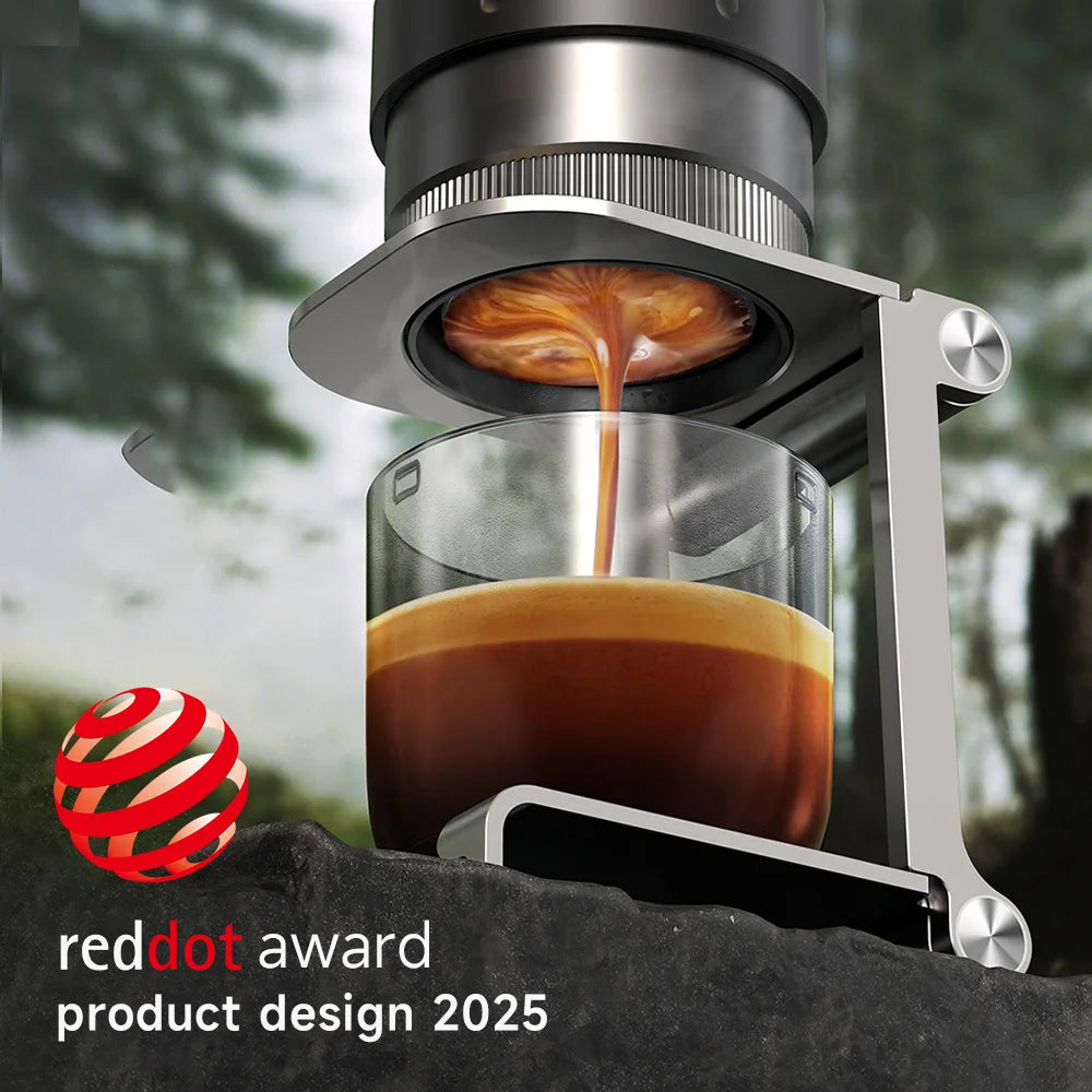 HiBREW H4C 4-in-1 Portable Espresso Machine – Cordless Travel Coffee Maker with Replaceable Battery Pack