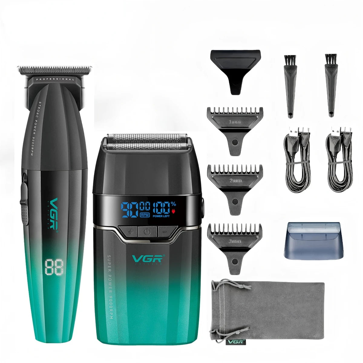 VGR Hair Trimmer Professional Hair Cutting Machine Electric Hair Clipper Shaver Barber Metal Trimmer for Men V-003 V-906 V-308