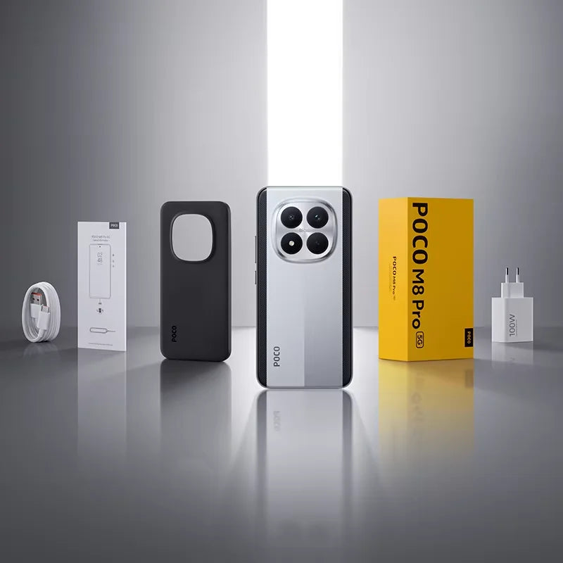 【World Premiere】 POCO M8 Pro 5G Smartphone Global Version Snapdragon 7s Gen 4 6.83" 1.5K 120Hz display 6500mAh battery 100W NFC - Limetastore