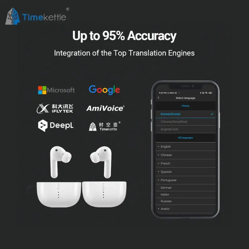 Timekettle M3 Translator Earbuds 43 Languages Two-Way Translation