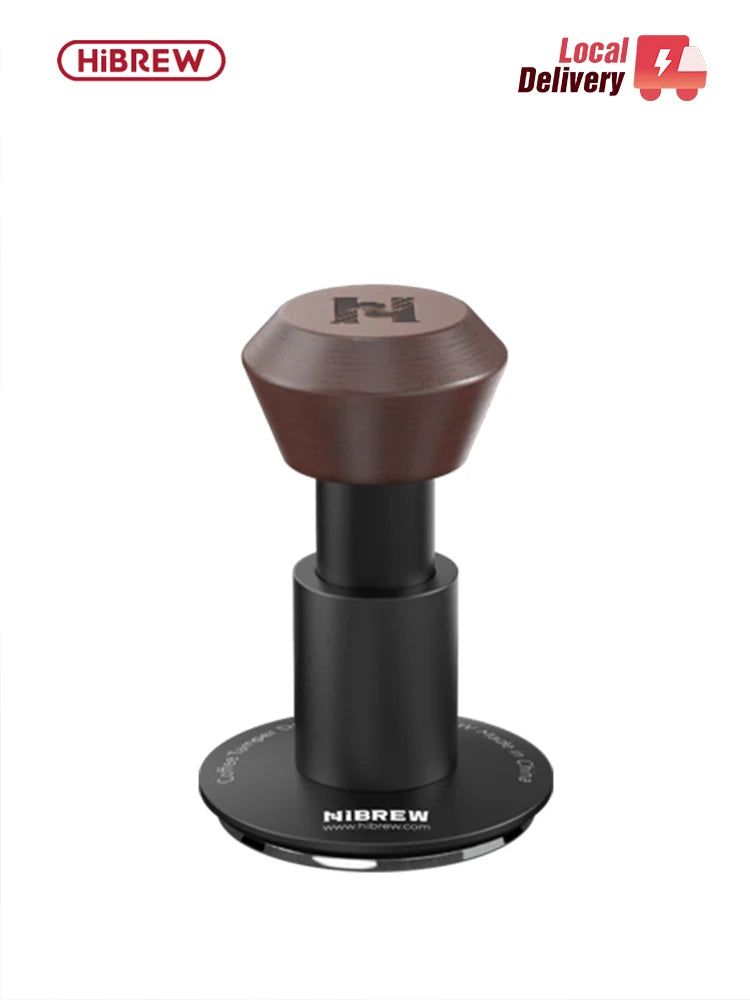HiBREW 58 mm tamper za espresso – valovita osnova s stalnim pritiskom | Vzmetno kalibrirano orodje barista za G5, H10A, H7A, H13