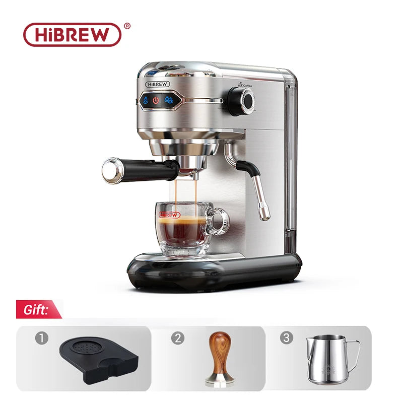 HiBREW H11 – 20 barov super tanek espresso aparat | Polavtomatski kavni aparat za ESE blazinice in mleto kavo