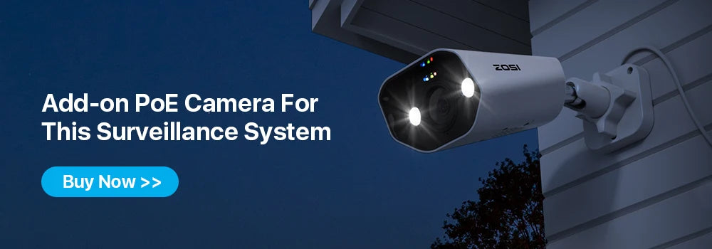ZOSI 4K 8MP PoE Security Camera System – 8CH NVR Kit with 5MP/8MP Outdoor IP Cameras | AI Human