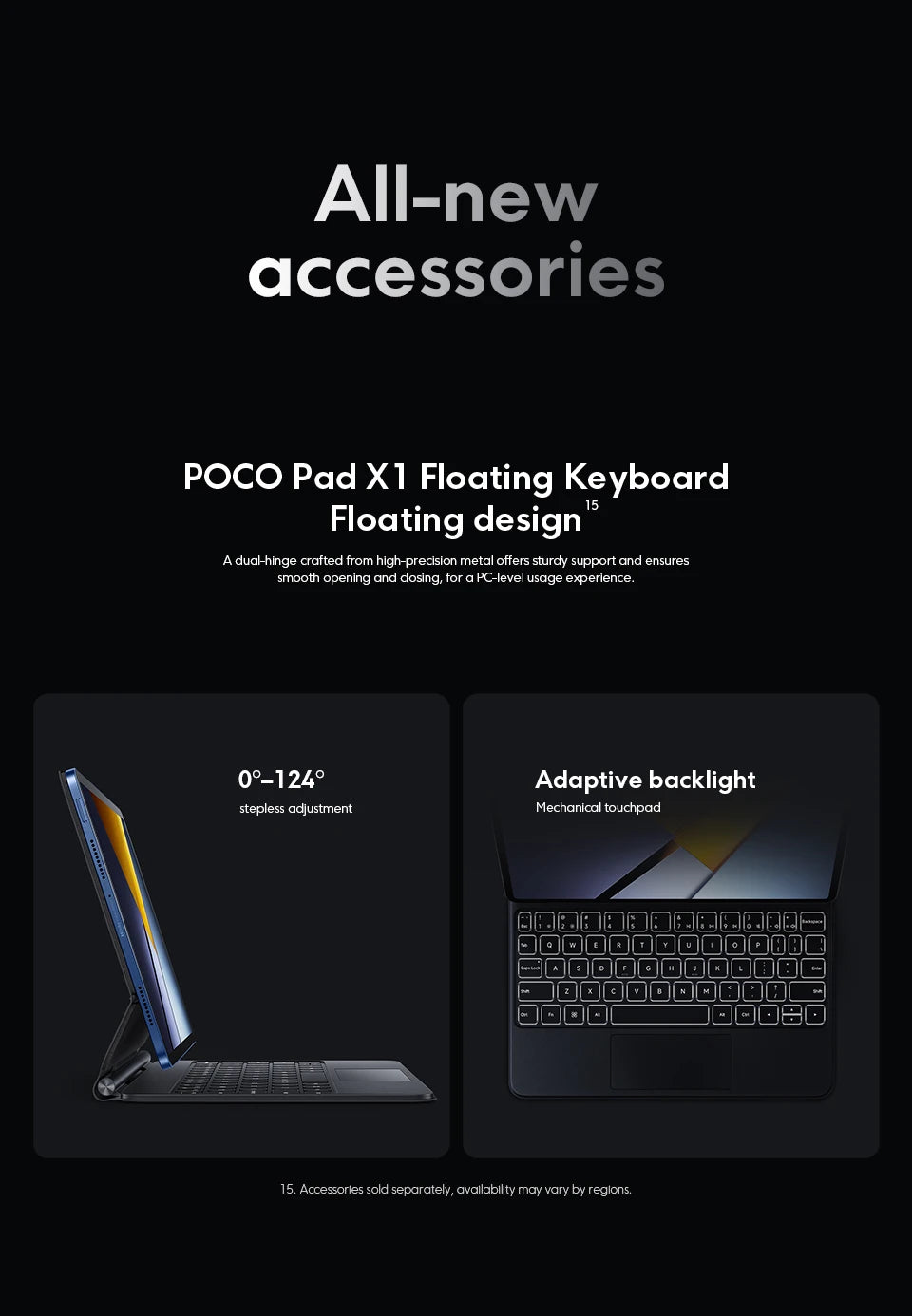 POCO Pad X1 Global Version Tablets Snapdragon 7+ Gen 3 11.2'' 3.2K 144Hz Display 8850mAh 45W Turbo Charging 13MP Main Camera - Limetastore