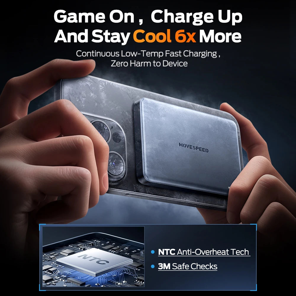 MOVESPEED S10 Slim Magnetic Power Bank 10000mAh PD20W MagSafe