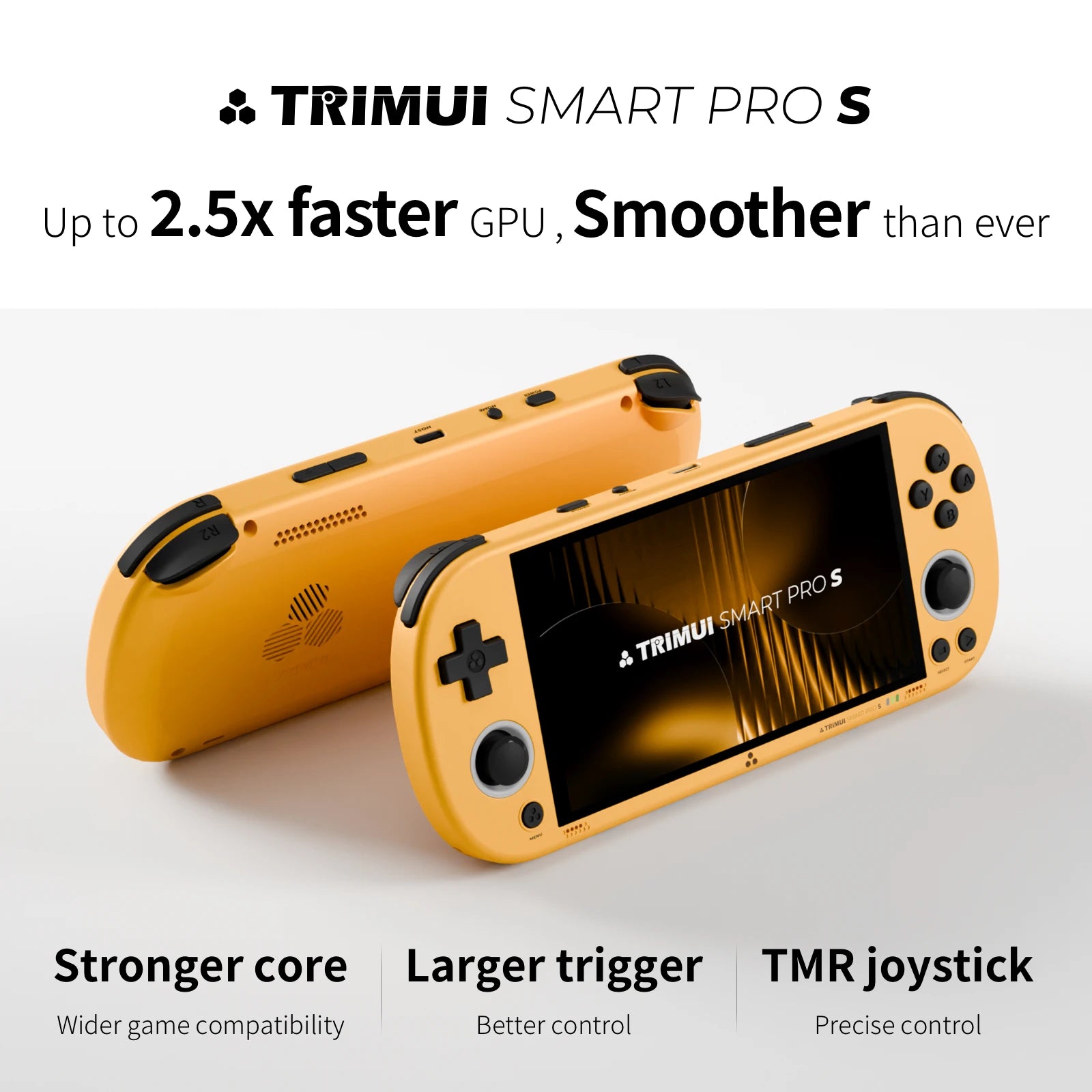 TRIMUI Smart Pro S Handheld Game Players Consoles 4.96'' IPS Screen 5000mAh Linux System Emulator Portable Console Retro Video - Limetastore
