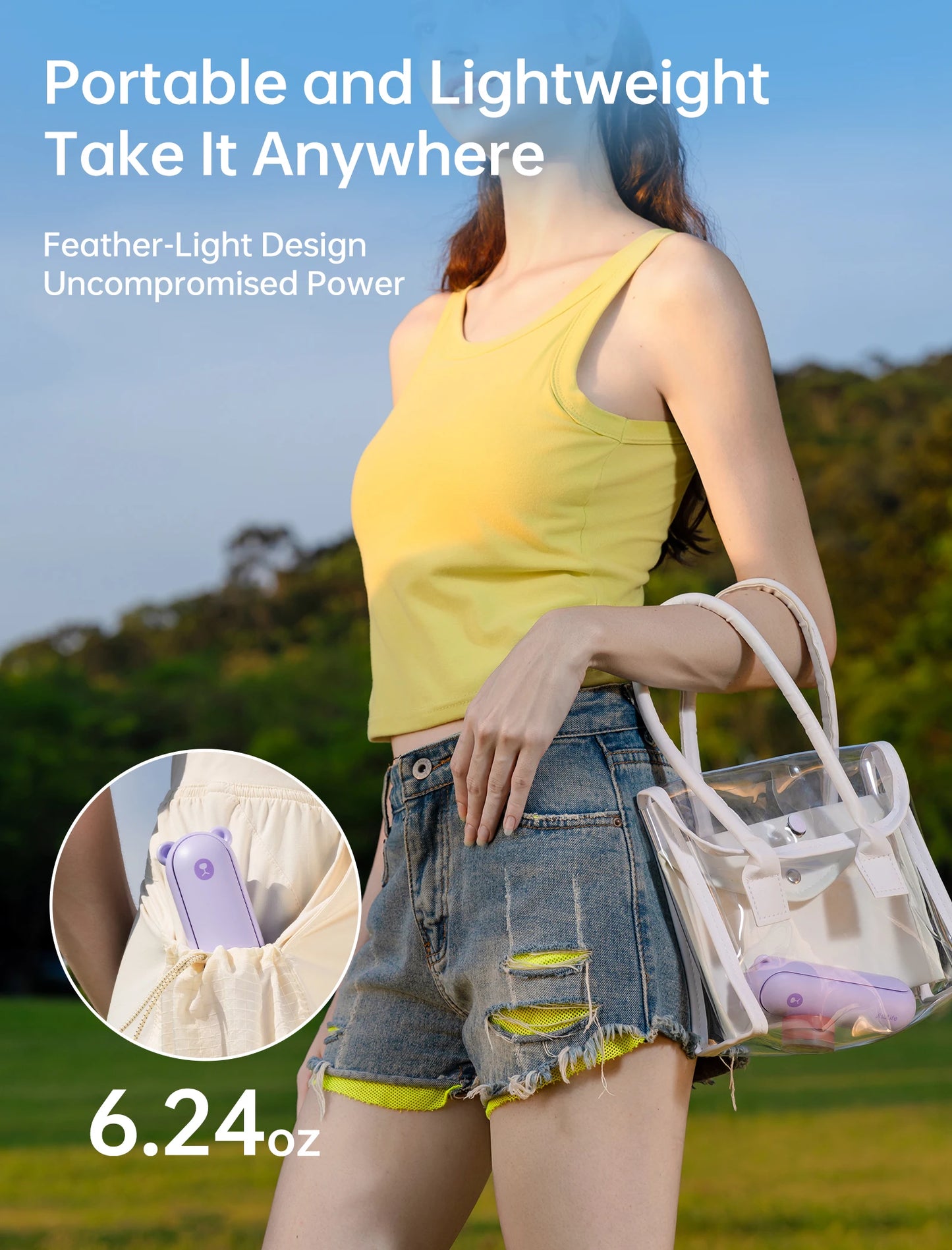 JISULIFE 3-in-1 Portable Handheld Fan – 4500mAh Battery with 37H Runtime