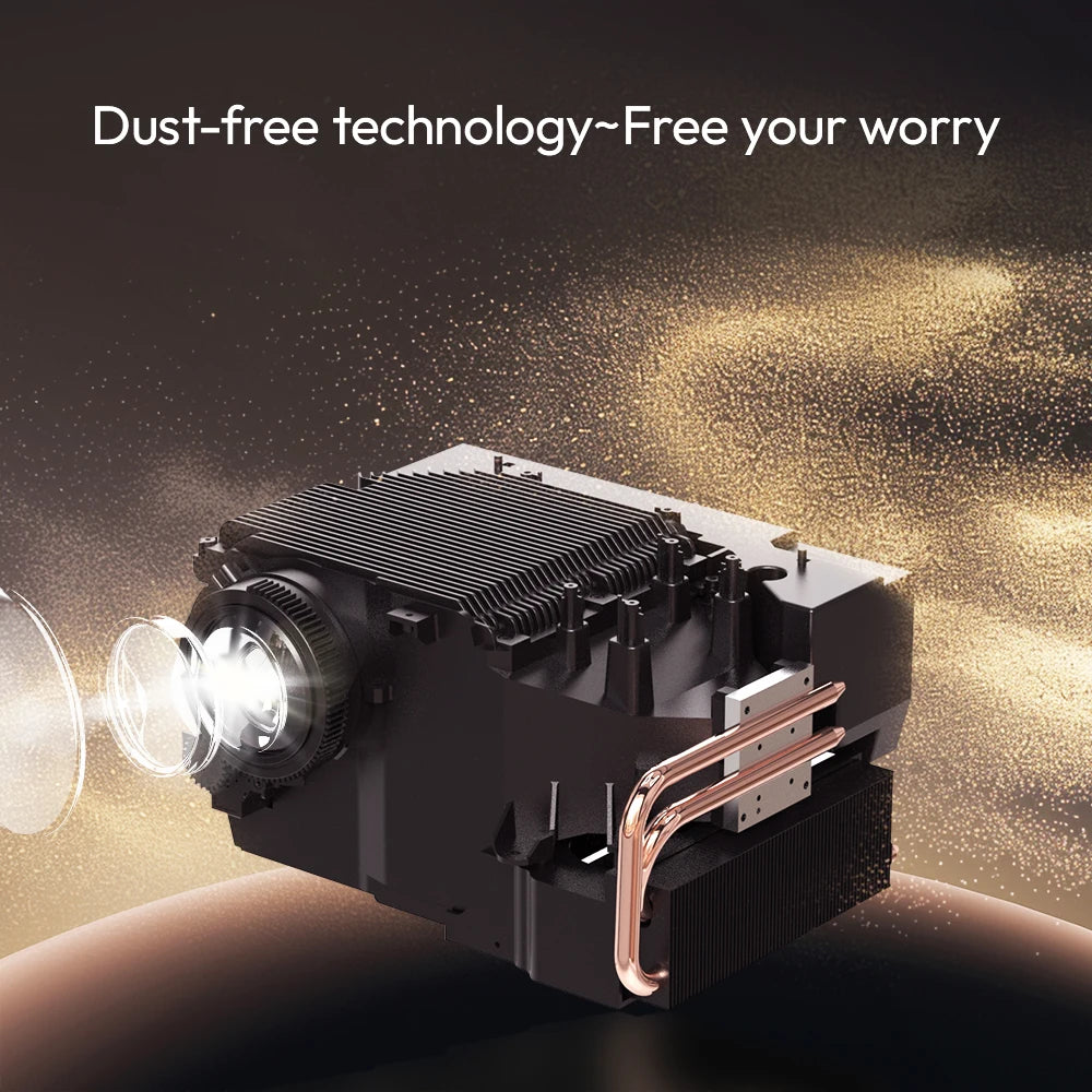 BYINTEK T5 Max Smart Projector | 1000 ANSI Lumens | Native 1080P 4K Support