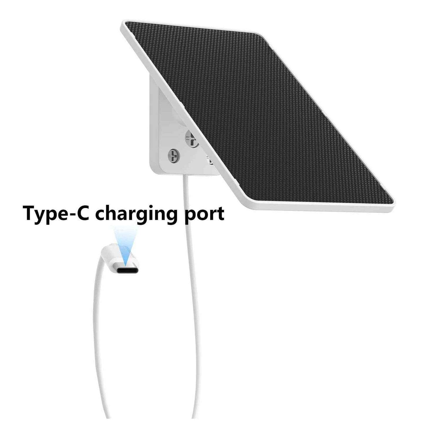 ARCCTV 3W Solar Panel Suitable For Solar-powered Security Surveillance Cameras Type-C Charging Port 2M Cable Easy to Install - Limetastore
