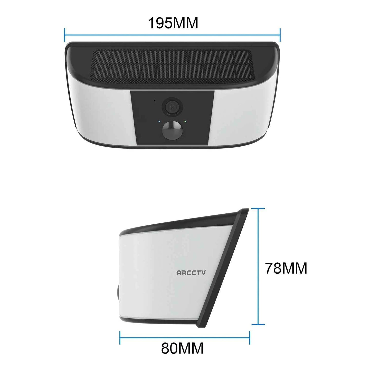 ARCCTV 4MP Solar WiFi Camera Security Outdoor Wireless Floodlight Camera Humanoid Detection Alarm Surveillance HD Two Way Audio - Limetastore