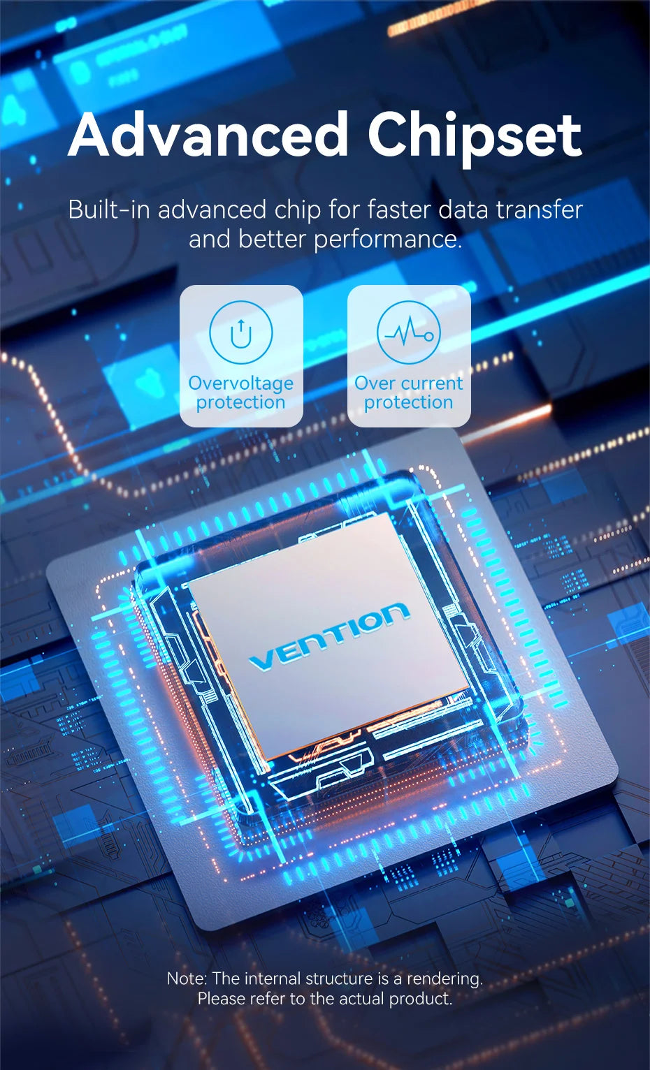 Vention USB 3.0 HUB with Individual Switches | 5Gbps High‑Speed USB‑A Port Extender