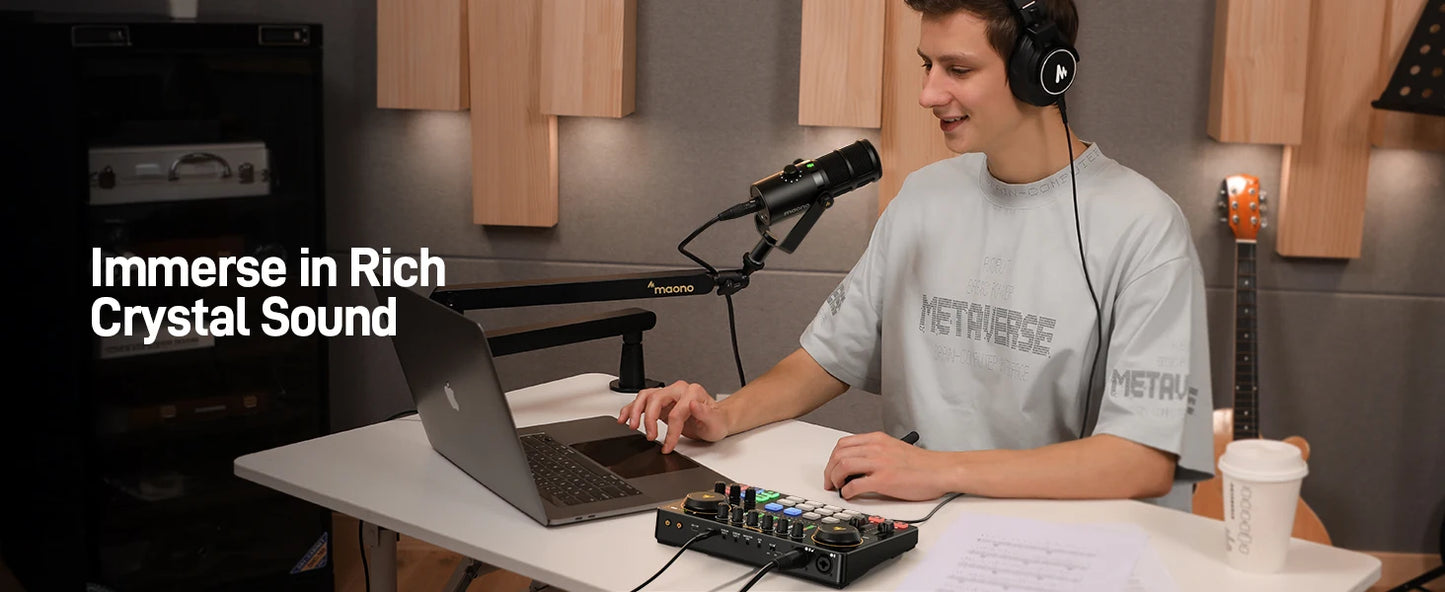 MaonoCaster E2 Gen2 – Dual XLR Podcast Audio Interface & Mixer