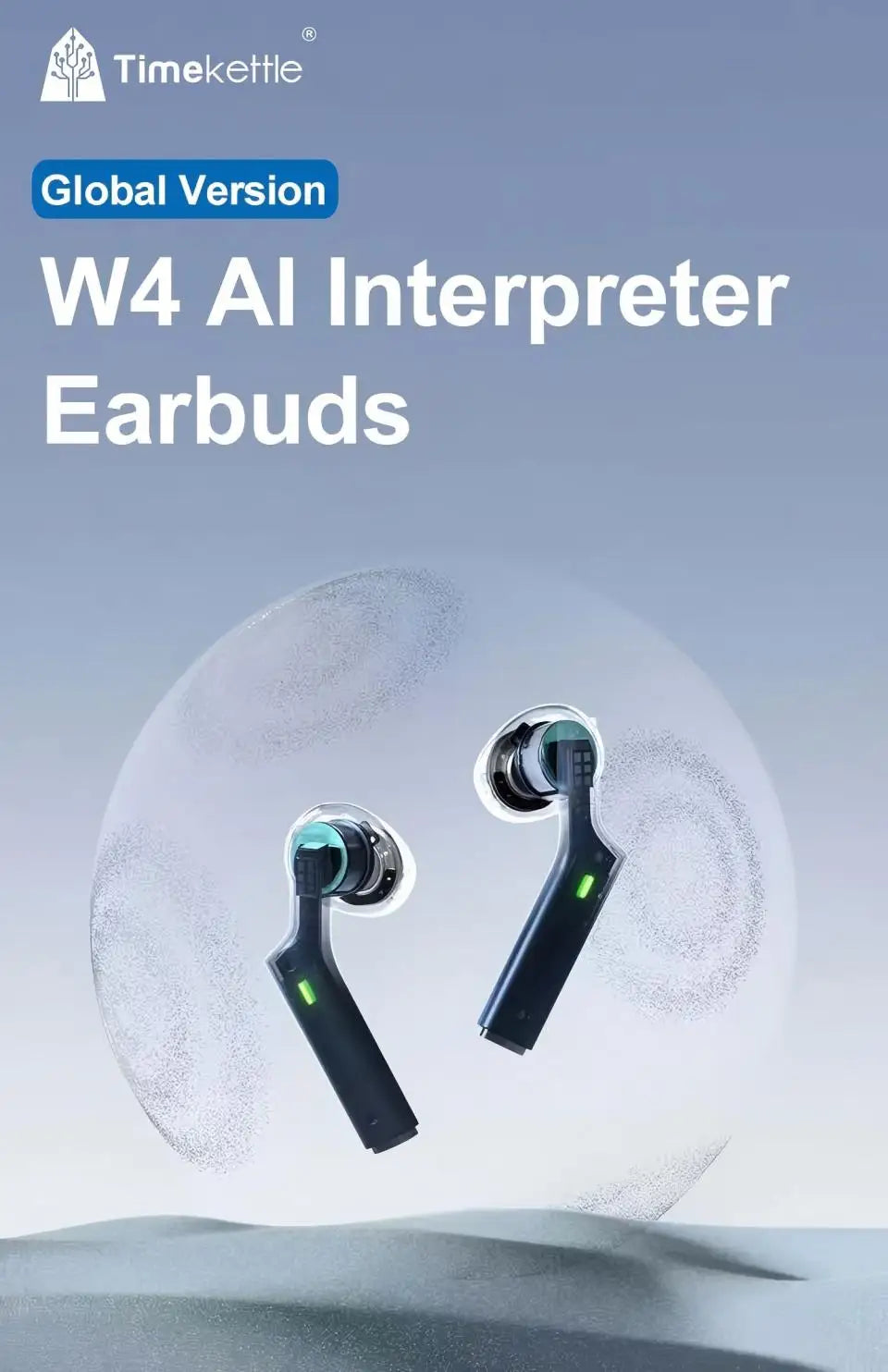 Timekettle W4 Translation Earbuds Bone-Voiceprint 43 Languages Business