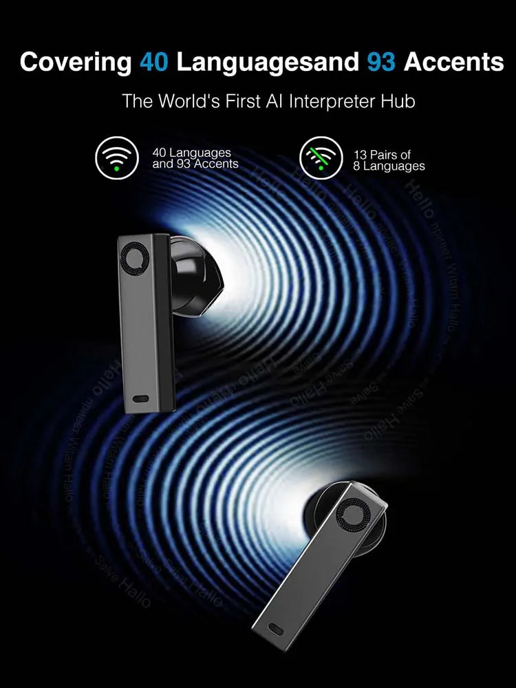 Timekettle X1 AI Interpreter Hub 43 Languages Translator Earbuds